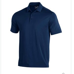 Mens Under Armour Midnight Navy Polo, Size Large
